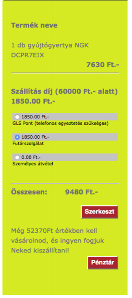 Motorosbolt házhozszállítás