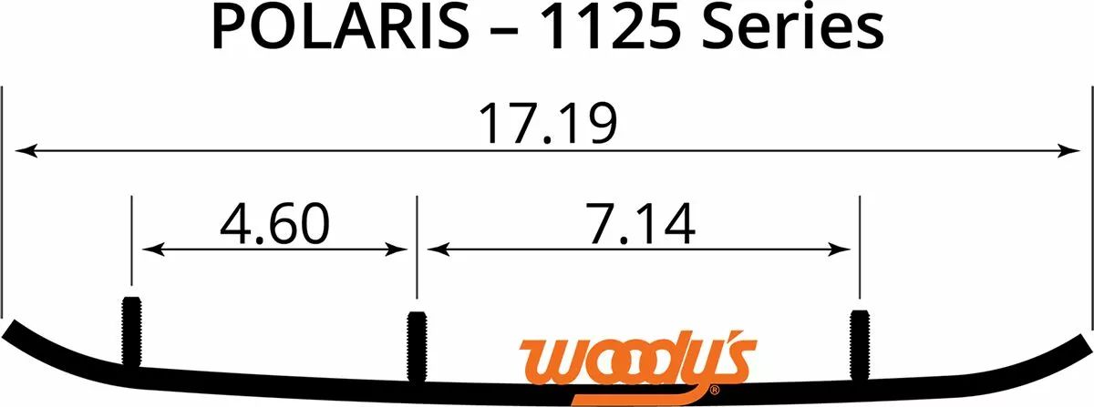 Woody's WPI-1125 Executive Series ™ Flat-Top® Wear Bars 1