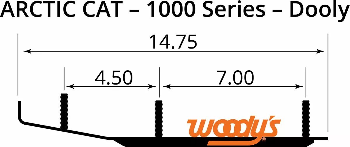 Woody's DA6-1000 Slim Jim® ' Performance ' Dooly ™ kopó rudak 1