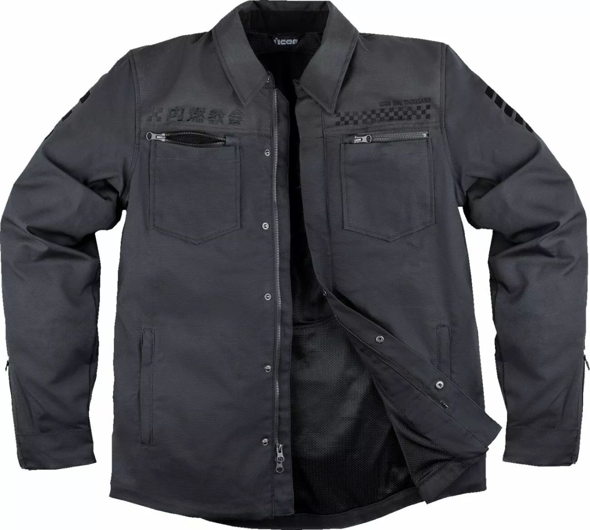 Icon 2820-6564 Upstate Canvas nemzeti dzseki Motoros kabát 0