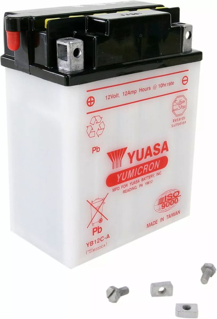 Yuasa YB12C-A (DC) hagyományos akkumulátor Akkumulátor és tartozékai 0