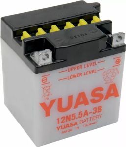 Yuasa 12N5.5A-3B (DC) hagyományos akkumulátor Akkumulátor és tartozékai
