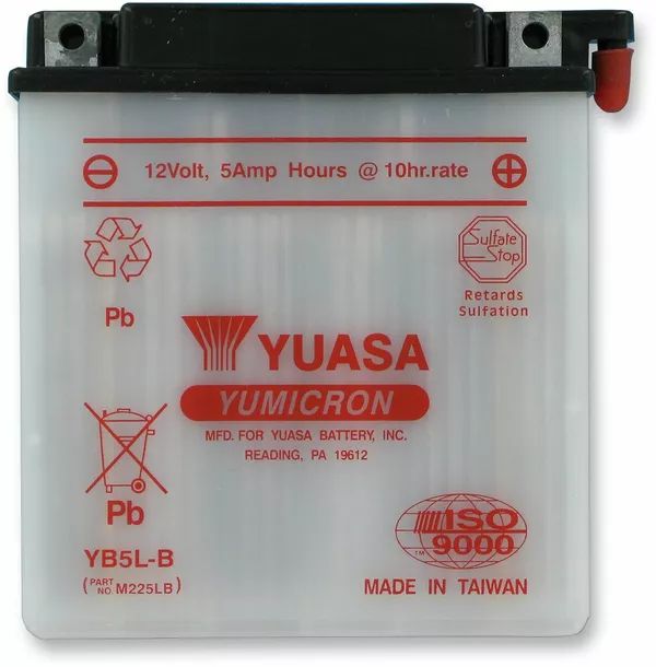 Yuasa YB5L-B (DC) hagyományos akkumulátor Akkumulátor és tartozékai 0