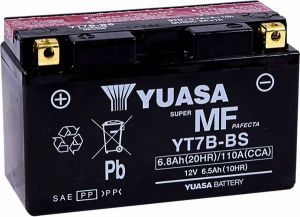Yuasa YT7B-BS (CP) AGM karbantartási mentes akkumulátor Akkumulátor és tartozékai
