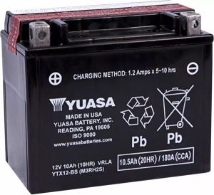 Yuasa YTX12-BS (CP) AGM karbantartási mentes akkumulátor Akkumulátor és tartozékai