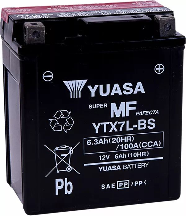 Yuasa YTX7L-BS (CP) AGM karbantartási mentes akkumulátor Akkumulátor és tartozékai 0