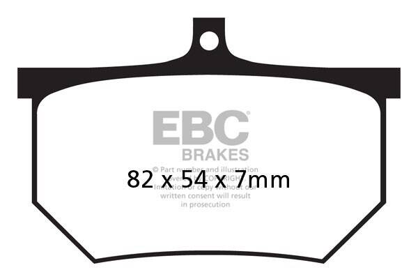 Ebc fék PAD FA sorozat szerves utcai Fékbetét 0