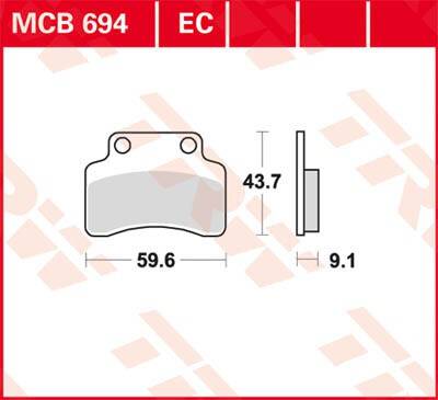 Trw fék PAD EC-ORGANIC Fékbetét 0