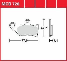 Trw fék PAD ALLROUND szerves STANDARD Fékbetét 0