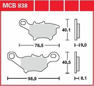 Trw MCB838 All Round kerámia fékbetétek Fékbetét