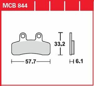 Trw MCB844 All Round kerámia fékbetétek Fékbetét