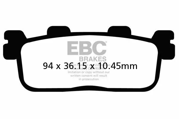 Ebc SFA607 SFA sorozatú organikus robogó fékbetétek Fékbetét 0