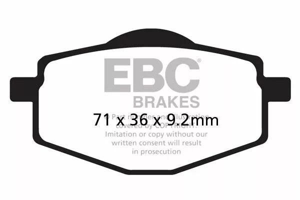 Ebc SFAC101 SFAC Carbon sorozatú robogó fékbetétek Fékbetét 0