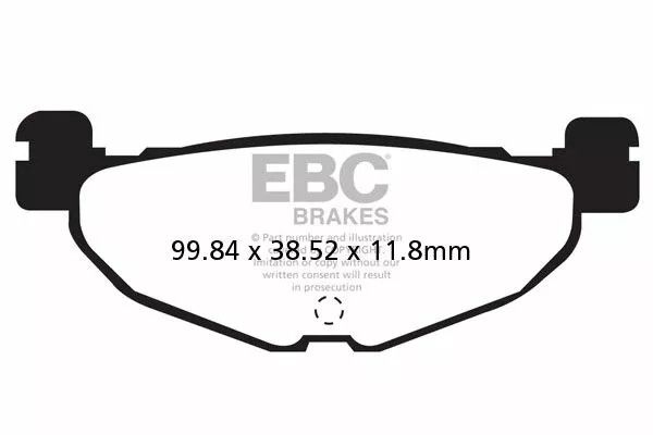 Ebc SFAC408 SFAC Carbon sorozatú robogó fékbetétek Fékbetét 0