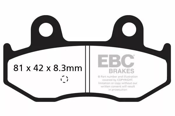 Ebc SFAC411 SFAC Carbon sorozatú robogó fékbetétek Fékbetét 0