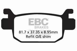 Ebc SFAC415 SFAC Carbon sorozatú robogó fékbetétek Fékbetét