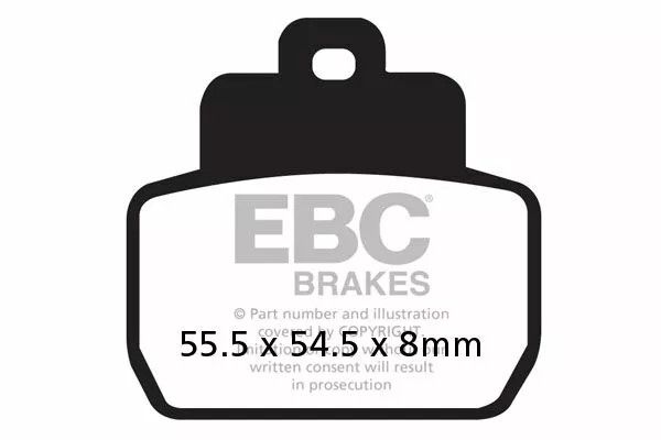 Ebc SFAC425 SFAC Carbon sorozatú robogó fékbetétek Fékbetét 0