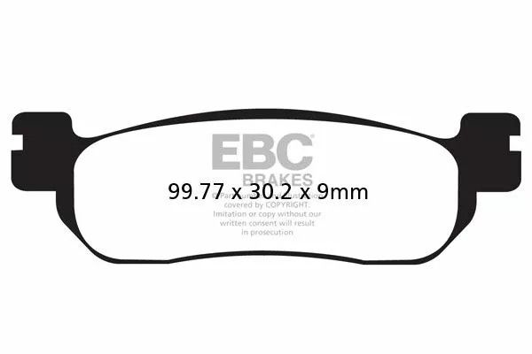 Ebc SFA275HH SFA-HH sorozat Sindered Scooter fékbetétek Fékbetét 0