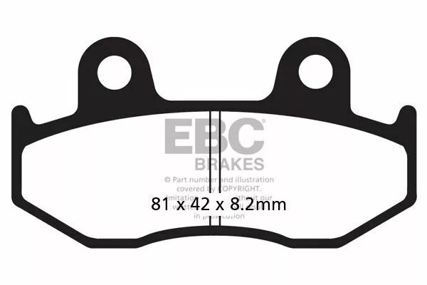 Ebc SFA323/3HH SFA-HH sorozat Sindered Scooter fékbetétek Fékbetét 0