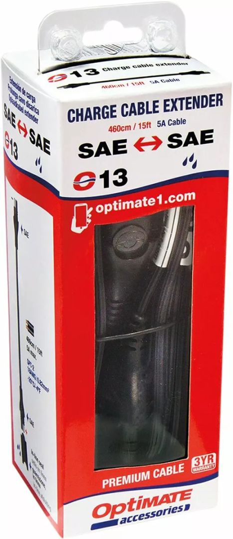 Tecmate O13 töltéskábel -hosszabbító Akkumulátor töltő 1