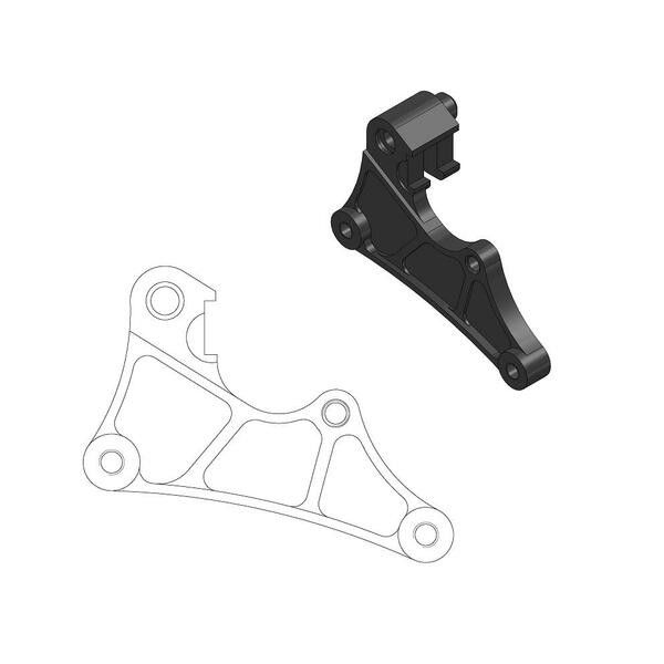 Moto-master 211066 Supermoto utcai rotor adapter konzol Féknyereg és tuning féknyereg kittek 0
