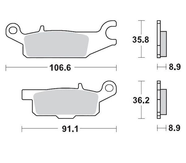 Moto-master 096221 Nitro ATV fékbetétek Fékbetét 0