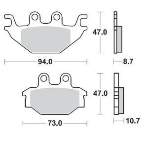 Moto-master 098321 Nitro ATV fékbetétek Fékbetét
