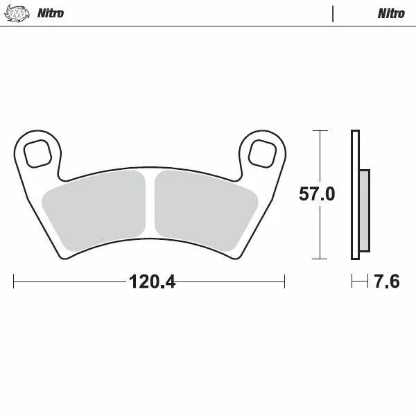 Moto-master 098421 Nitro ATV fékbetétek Fékbetét 0