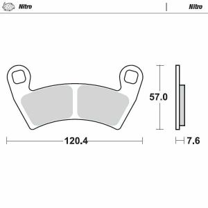 Moto-master 098421 Nitro ATV fékbetétek Fékbetét
