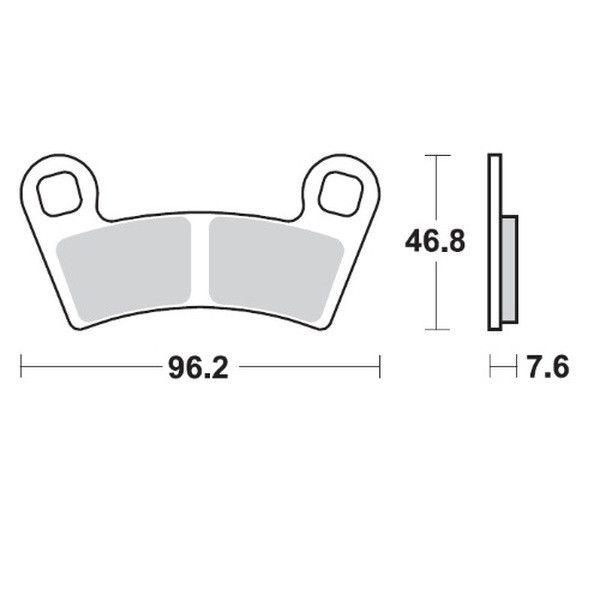 Moto-master 098521 Nitro ATV fékbetétek Fékbetét 0