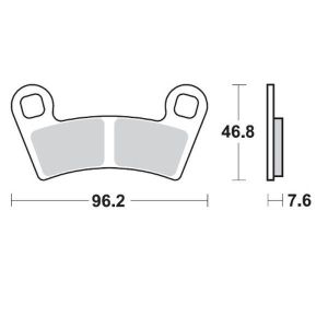 Moto-master 098521 Nitro ATV fékbetétek Fékbetét