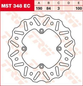 Trw MST348EC EC Cross Design fékrotor Féktárcsa és alkatrészei