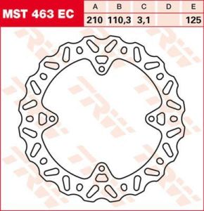 Trw MST463EC EC Cross Design fékrotor Féktárcsa és alkatrészei