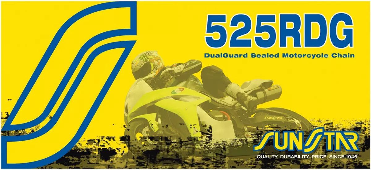 Sunstar sprockets SS525RDG-112N 525 RDG Dualguard lezárt motorkerékpár lánc Meghajtólánc , motorkerékpár lánc 0