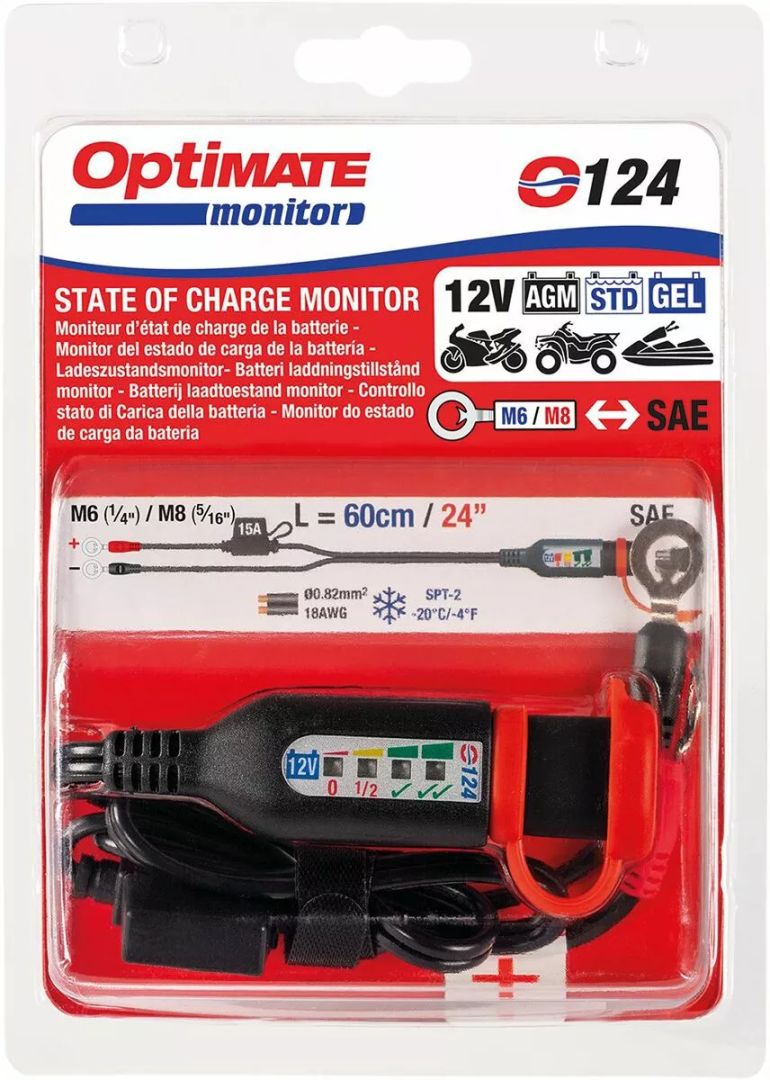 Tecmate O124 Optimate ™ állandó energiavezetés akkumulátor/töltés állapotával Akkumulátor töltő 2