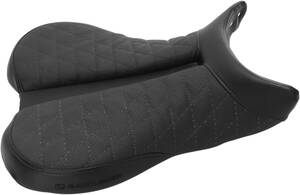 Saddlemen SOLO ülés GEL-CHANNEL - pálya LS elsõ LEATHER|SADDLEGEL sima fekete Ülés, nyereg