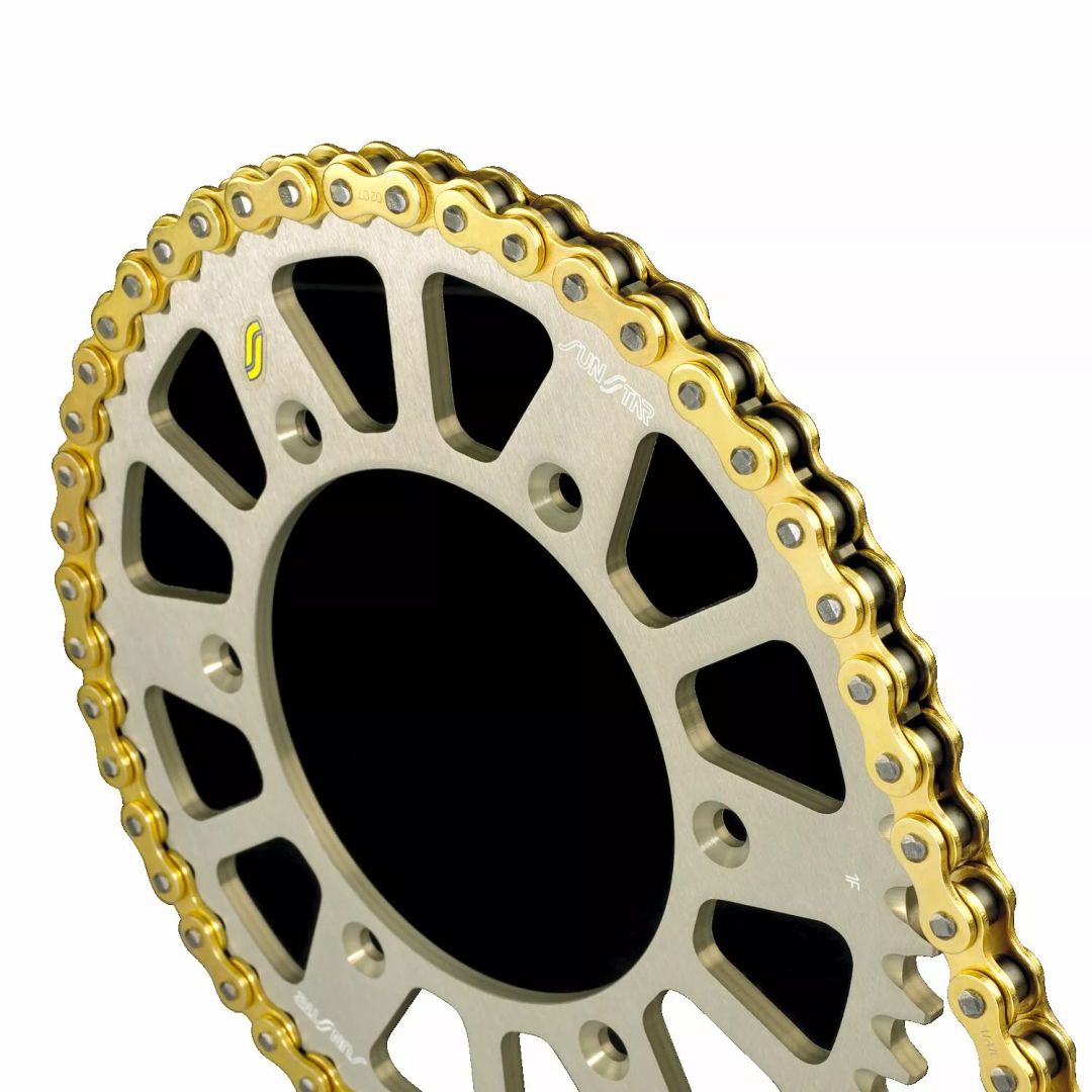 Sunstar sprockets SS420MXR-116G 420 MXR hajtólánc Meghajtólánc , motorkerékpár lánc 1