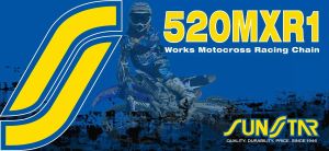 Sunstar sprockets SS520MXR1-108G 520 MXR1 hajtólánc Meghajtólánc , motorkerékpár lánc