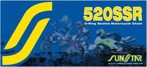 Sunstar sprockets SSR 106 CLIP kapcsolat 520 O-RING teljesítmény csere meghajtó Lánc NATURAL|NATURAL acél Meghajtólánc , motorkerékpár lánc
