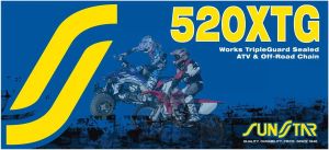 Sunstar sprockets SS520XTG-118G 520 XTG hajtólánc Meghajtólánc , motorkerékpár lánc