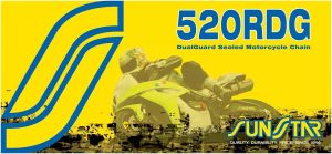 Sunstar sprockets SS520RDG-106N 520 RDG hajtólánc Meghajtólánc , motorkerékpár lánc