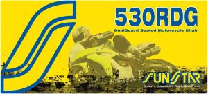 Sunstar sprockets SS530RDG-106N 530 RDG hajtólánc Meghajtólánc , motorkerékpár lánc