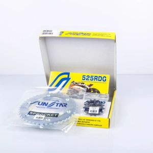 Sunstar sprockets K525RDG044 STANDARD Lánc és amp; Lánckerék készlet Motorkerékpár és quad meghajtó lánc és lánckerék szett