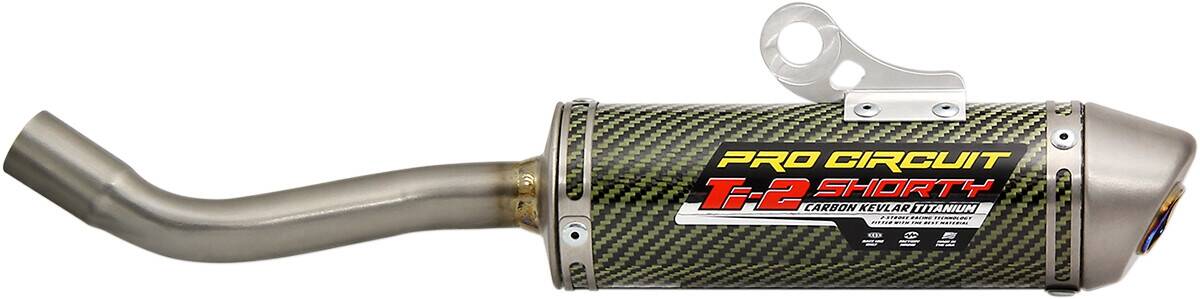 Pro circuit MUFFLER/SILENCER TI-2 SHORTY karbon kevlár titán Kipufogó dob - Slip On 0