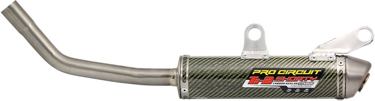 Pro circuit MUFFLER/SILENCER TI-2 SHORTY karbon kevlár titán Kipufogó dob - Slip On 0
