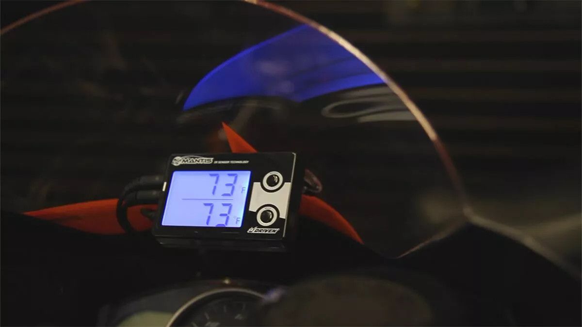 Driven racing A00003 Sáska infravörös hőmérséklet érzékelő Sebességmérő és fordulatszámmérő 4