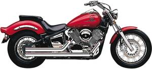 Cobra kipufogó rendszer forró Rod SPEEDSTER rövid 2 a 2 STRAIGHT-CUT TRIPLE-CHROME Teljes kipufogórendszer