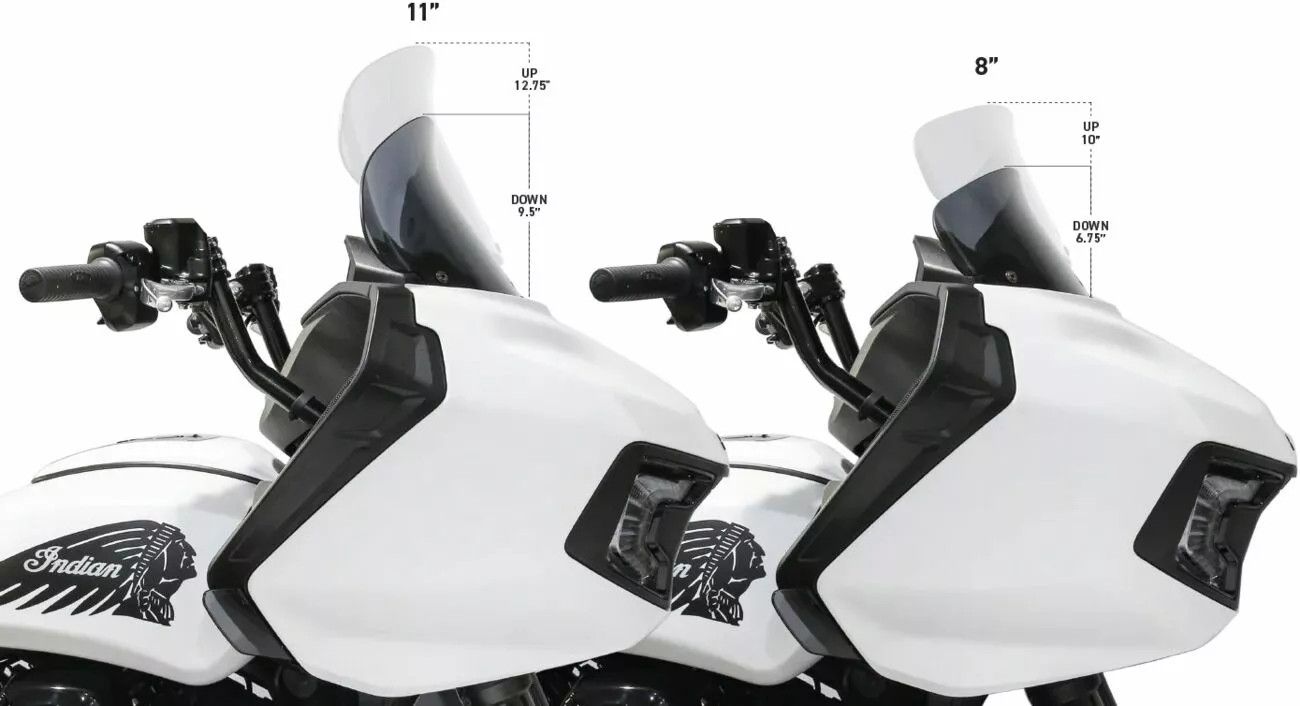 Klock werks KW05-05-0039 Flare™ indiai szélvédő Szélvédő, plexi, fejidom 1