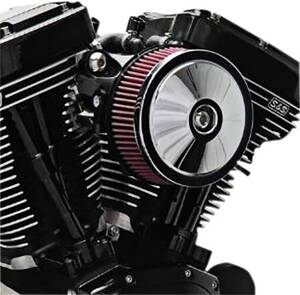 S&S CYCLE AIR tisztító készlet STEALTH TBW W/BOBBER-DOMED takaró krómozott Levegőszűrő alkatrészek, légszűrők