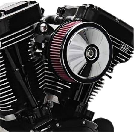 S&S CYCLE AIR tisztító készlet STEALTH TBW W/BOBBER-DOMED takaró krómozott Levegőszűrő alkatrészek, légszűrők 0